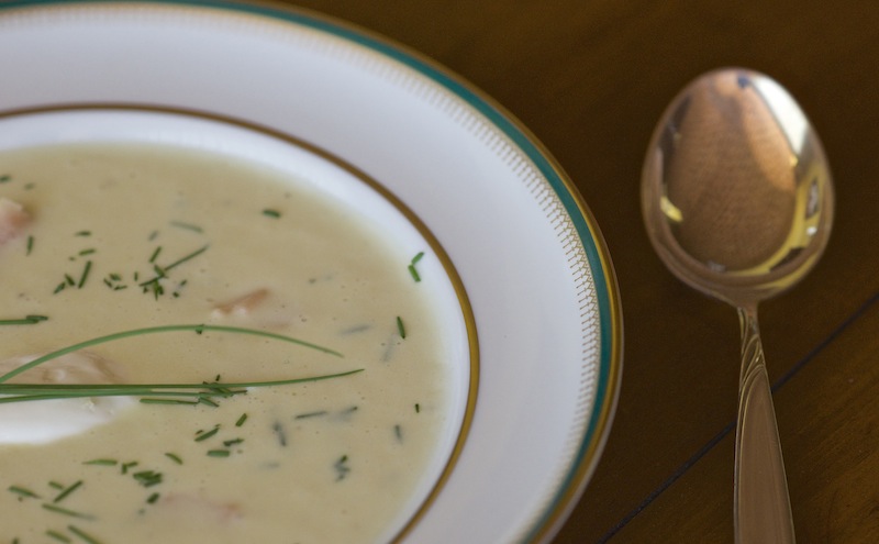Potato creamy soup with salmon DSC06428 copy 2